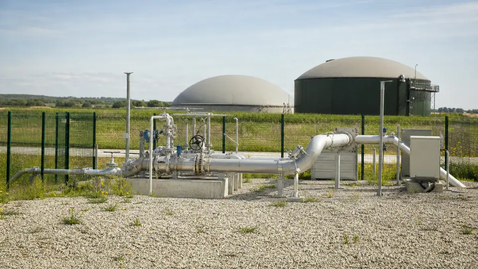 Station d'injection de biométhane raccordée au réseau de distribution de gaz